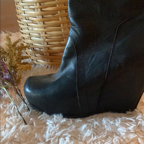 Rick Owens wedge platform bootie - Picture 7 of 8